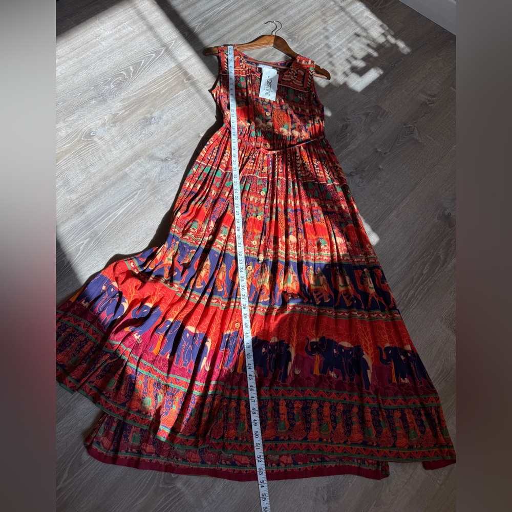 Jasmine by K.V.M Boho Elephant Maxi Dress-Size M-NWT - Picture 7 of 9
